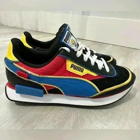 Puma Other - Puma Sw X Future Rider Lace Up  Youth Boys Black Sneakers Casual Shoes size 5C